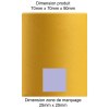 SOCLE LAMPE DE TABLE POP JAUNE + AMPOULE 2 MOTS MITB