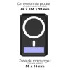 VUTO - BATTERIE DE SECOURS CHARGE RAPIDE 20W FONCTION MAGSAFE 10 000 MAH