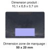 PORTE CARTE SIMPLE EN CUIR VERITABLE NOIR