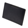 PORTE CARTE SIMPLE EN CUIR VERITABLE NOIR