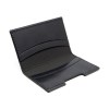 PORTE-CARTES FOLIO AVEC OU SANS ANTI-RFID  EN CUIR VERITABLE NOIR