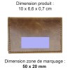 PORTE-CARTES FOLIO AVEC OU SANS ANTI-RFID  EN CUIR VERITABLE MARRON FONCE