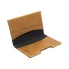 PORTE-CARTES FOLIO AVEC OU SANS ANTI-RFID  EN CUIR VERITABLE MARRON CLAIR