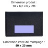 PORTE-CARTES FOLIO AVEC OU SANS ANTI-RFID EN SIMILI-CUIR NOIR GRAINE