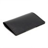 PORTE-CARTES FOLIO AVEC OU SANS ANTI-RFID EN SIMILI-CUIR LISSE NOIR