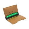 PORTE-CARTES FOLIO AVEC OU SANS ANTI-RFID EN SIMILI-CUIR LISSE MARRON
