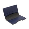 PORTE-CARTES FOLIO AVEC OU SANS ANTI-RFID  CUIR RECYCLÉ BLEU MARINE