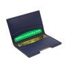 PORTE-CARTES FOLIO AVEC OU SANS ANTI-RFID  CUIR RECYCLÉ BLEU MARINE