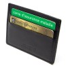 PORTE-CARTES HORIZONTAL AVEC OU SANS ANTI-RFID  EN CUIR VERITABLE NOIR