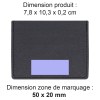 PORTE-CARTES HORIZONTAL AVEC OU SANS ANTI-RFID EN SIMILI-CUIR NOIR GRAINE