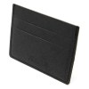 PORTE-CARTES HORIZONTAL AVEC OU SANS ANTI-RFID EN SIMILI-CUIR NOIR GRAINE