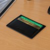 PORTE-CARTES HORIZONTAL AVEC OU SANS ANTI-RFID EN SIMILI-CUIR LISSE NOIR