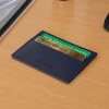 PORTE-CARTES HORIZONTAL AVEC OU SANS ANTI-RFID  CUIR RECYCLÉ BLEU MARINE