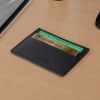 PORTE-CARTES HORIZONTAL AVEC OU SANS ANTI-RFID  CUIR RECYCLÉ NOIR