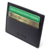 PORTE-CARTES HORIZONTAL AVEC OU SANS ANTI-RFID  CUIR RECYCLÉ NOIR