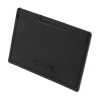 PORTE CARTE SIMPLE EN SIMILI-CUIR NOIR GRAINE