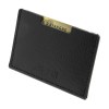 PORTE CARTE SIMPLE CUIR RECYCLÉ NOIR