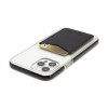 PORTE-CARTE POUR SMARTPHONE AVEC ADHESIF 3M EN SIMILI-CUIR NOIR GRAINE