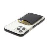 PORTE-CARTE POUR SMARTPHONE AVEC ADHESIF 3M EN SIMILI-CUIR LISSE NOIR