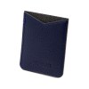 PORTE-CARTE POUR SMARTPHONE AVEC ADHESIF 3M CUIR RECYCLÉ BLEU MARINE