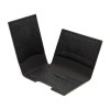 PORTE CARTE VOLET EN SIMILI-CUIR NOIR GRAINE
