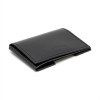 PORTE CARTE VOLET EN SIMILI-CUIR LISSE NOIR