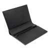 PORTEFEUILLE VERTICAL EN SIMILI-CUIR NOIR GRAINE
