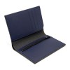 PORTEFEUILLE VERTICAL EN CUIR RECYCLÉ BLEU MARINE