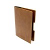 PORTE-PASSEPORT / CARTE GRISE / ASSURANCE EN CUIR VERITABLE MARRON FONCE