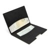 PORTE-PASSEPORT / CARTE GRISE / ASSURANCE  EN SIMILI-CUIR NOIR GRAINE