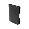 PORTE-PASSEPORT / CARTE GRISE / ASSURANCE  EN SIMILI-CUIR NOIR GRAINE