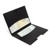 PORTE-PASSEPORT / CARTE GRISE / ASSURANCE  EN SIMILI-CUIR LISSE NOIR