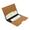 PORTE-PASSEPORT / CARTE GRISE / ASSURANCE  EN SIMILI-CUIR LISSE MARRON