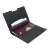 PORTE-PASSEPORT / CARTE GRISE / ASSURANCE CUIR RECYCLÉ NOIR