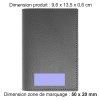 PORTE-PASSEPORT / CARTE GRISE / ASSURANCE CUIR RECYCLÉ GRIS