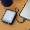 BUSHI - BATTERIE DE SECOURS AVEC 2 CÂBLES - 10 000 MAH
