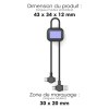 AKA - CÂBLE COURT 18 CM À CHARGE ULTRA-RAPIDE 60W & TRANSFERT DE DONNÉES