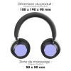 JUNDO - CASQUE À RÉDUCTION DE BRUIT ANC BLUETOOTH SANS FIL NOIR ET ALUMINIUM