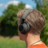 JUNDO - CASQUE À RÉDUCTION DE BRUIT ANC BLUETOOTH SANS FIL NOIR ET ALUMINIUM