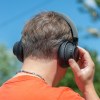 JUNDO - CASQUE À RÉDUCTION DE BRUIT ANC BLUETOOTH SANS FIL NOIR ET ALUMINIUM