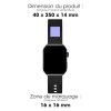SHOKKA - MONTRE CONNECTEE NOIRE AVEC ECRAN AMOLED INCURVE