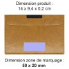 PORTE CARTE GRISE & DOCUMENTS EN SIMILI-CUIR LISSE MARRON