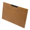 PORTE CARTE GRISE & DOCUMENTS EN SIMILI-CUIR LISSE MARRON
