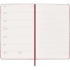 Agenda L hebdomadaire 12 mois Moleskine à couverture rigide