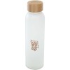 Bouteille en verre sodocalcique mat Lume de 500 ml avec couvercle en bambou
