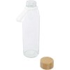 Bouteille d'eau en verre Porto de 500 ml avec poignée en silicone et couvercle en bambou