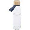 Bouteille d'eau en verre Porto de 500 ml avec poignée en silicone et couvercle en bambou