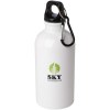 Bouteille d'eau Oregon de 400 ml simple paroi en acier recyclé certifié RCS avec mousqueton