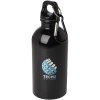 Bouteille d'eau Oregon de 400 ml simple paroi en acier recyclé certifié RCS avec mousqueton