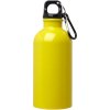 Bouteille d'eau Oregon de 400 ml simple paroi en acier recyclé certifié RCS avec mousqueton